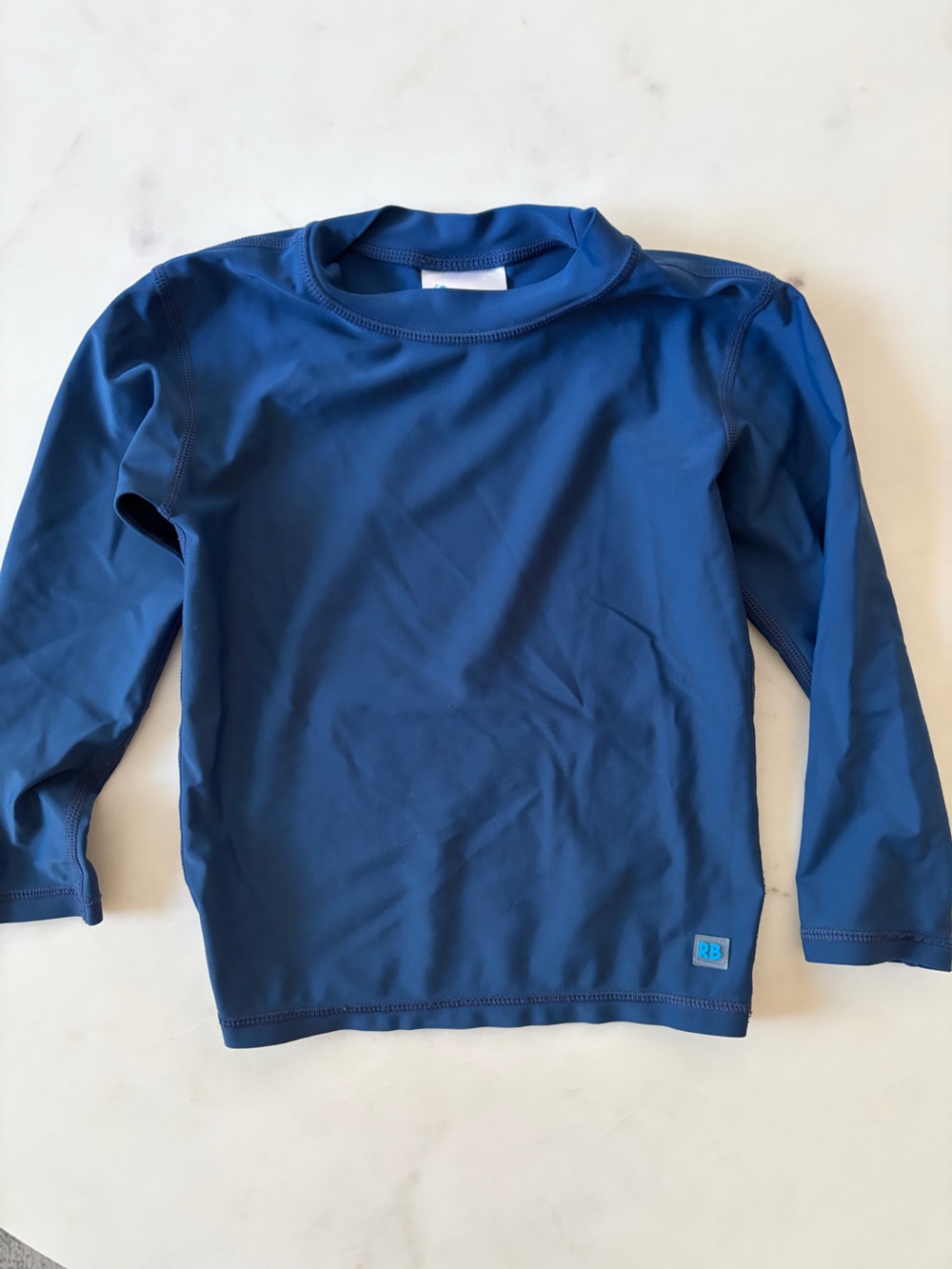 5/$25 Kids Long Sleeve Rash Guard Top - Blue